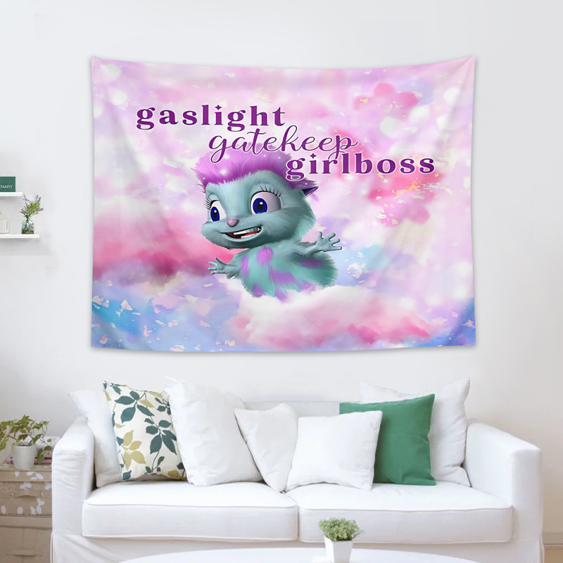 Picture of Personality funny Bibble tapestry cartoon animation bedroom decoration background wall hanging cloth foreign trade hot tapestry tapestry