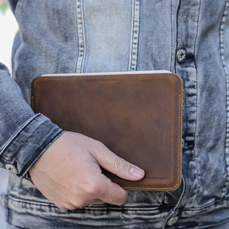 Picture of For the new iPadmini6 protective case crazy horse leather 7.9/ 8.3 inch simple mini flat leather in stock