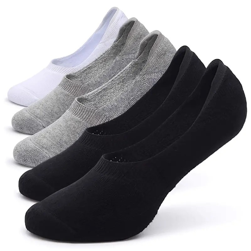 Cross-border spot socks summer simple basic men's boat socks do not fall with invisible shallow thin boat socks Amazon