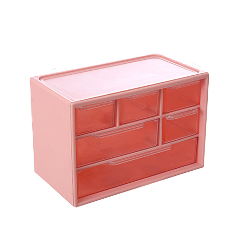 Picture of Desktop Drawer Type Transparent Storage Box Student Stationery Box Organize Simple Style Transparent Drawer Type Light Luxury Box