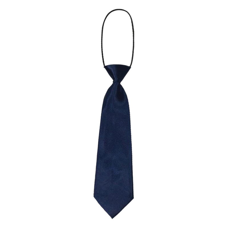 Picture of Children's solid color small tie boys and girls plain color short elastic belt baby children's children Primary School students Shengzhou manufacturers