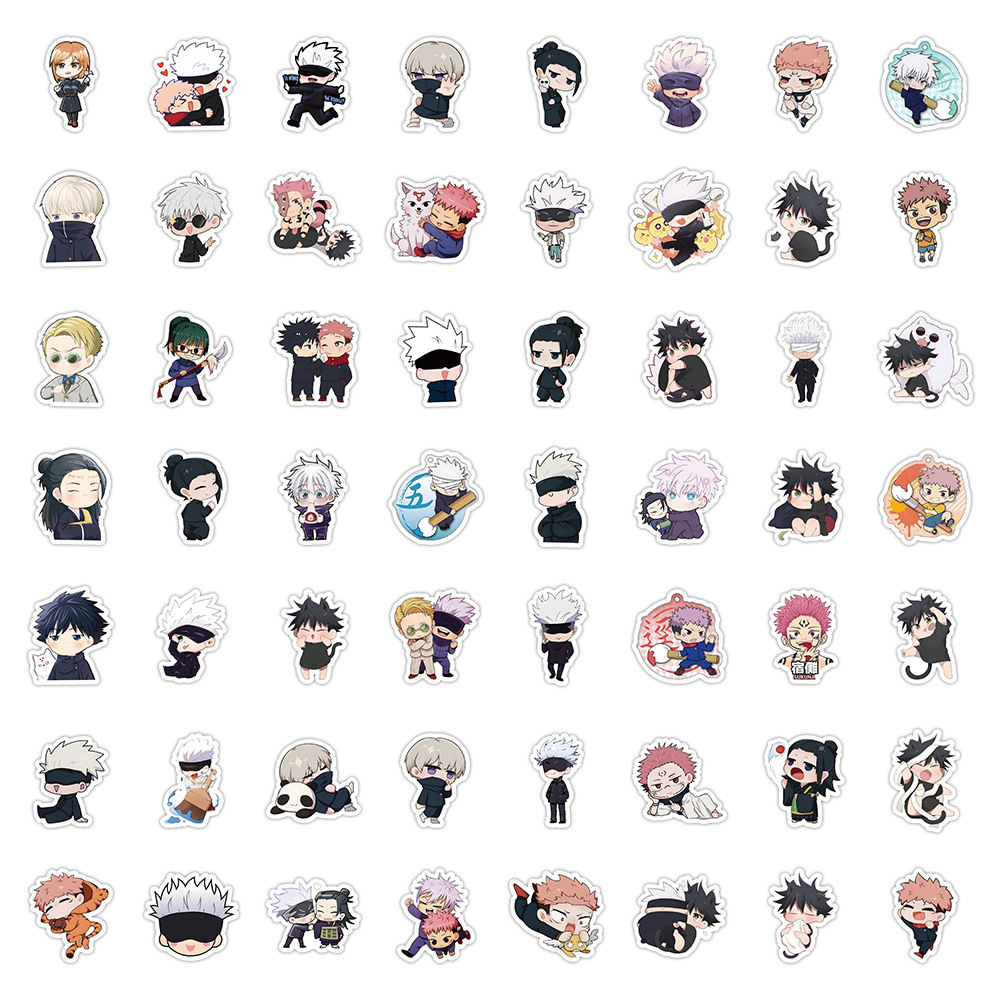 Picture of 60 pieces of Riman Q version spell back to war stickers knotweed you Ren Fu Black Hui five Enlightenment Xia Youjie ins waterproof stickers