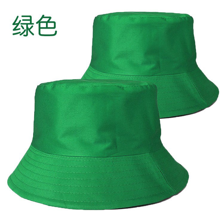 Picture of Cross-border adult fisherman hat solid color custom logo embroidery printing fisherman hat sunshade light plate custom basin hat