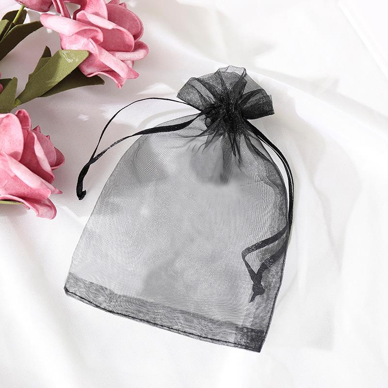 Picture of Plain beam gauze bag wholesale wedding candy bag spot small gift packaging mesh bag printing high density gauze