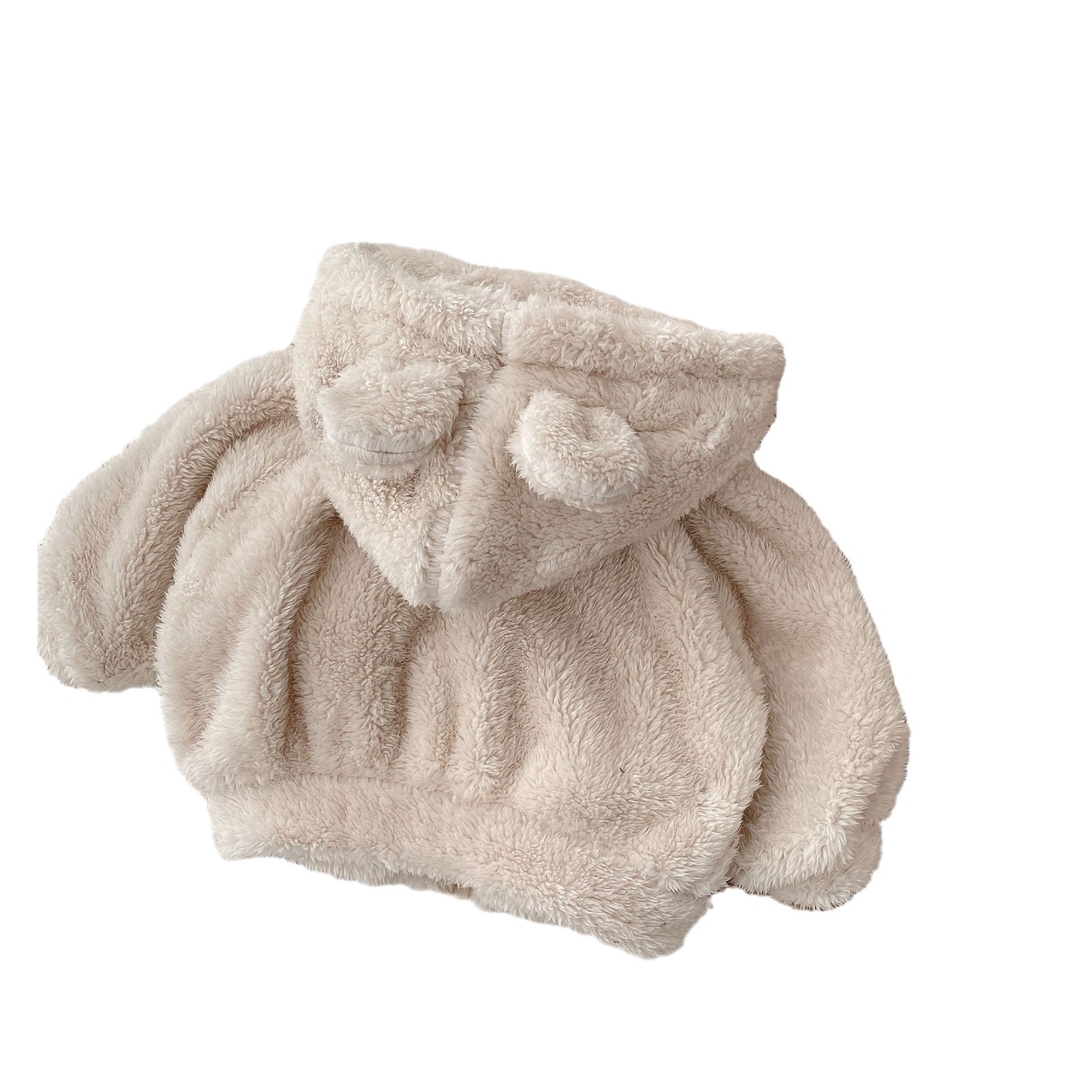 Picture of Children's Mao Mao coat 0-6 years old winter girls super cute hooded thick coat boys baby solid color winter clothing