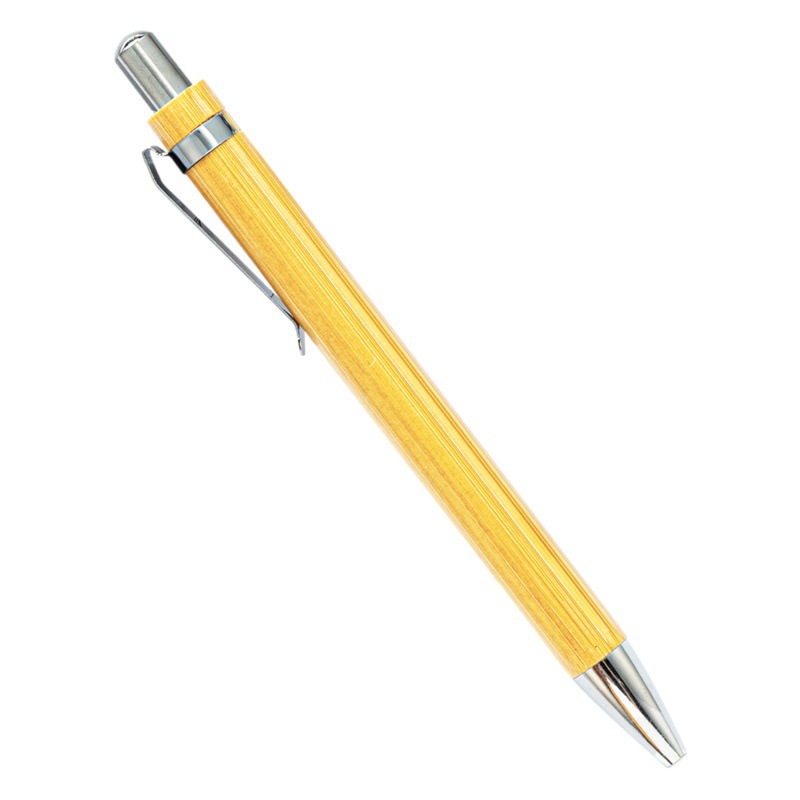 Picture of Spot bamboo wood material advertising pen ballpoint pen laser printing logo printing laser bamboo pen sign pen wholesale