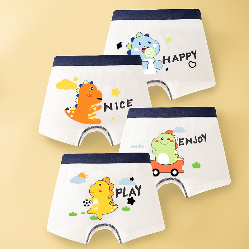 Picture of Children's underwear in large children's baby shorts boys underwear flat angle fine shuttle cotton boys underwear wholesale