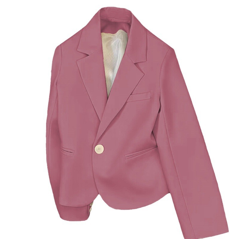 Picture of 2024 New Wholesale Suit Jacket Coat Small Suit Women's Spring and Autumn All-match Simple Commuting Green Hair Personality