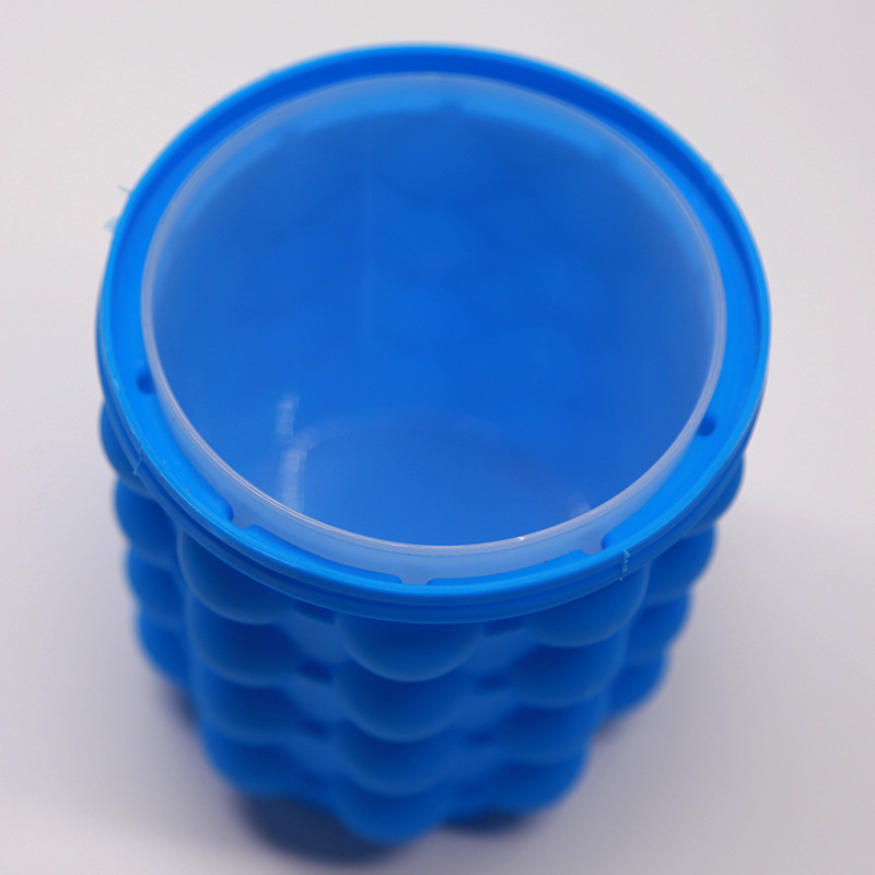 Picture of Cross-Border Spot Silicone Ice Bucket Ice Cup Silicone Ice Cube Round Large Silicone Ice Wine Bucket Grids Manufacturer
