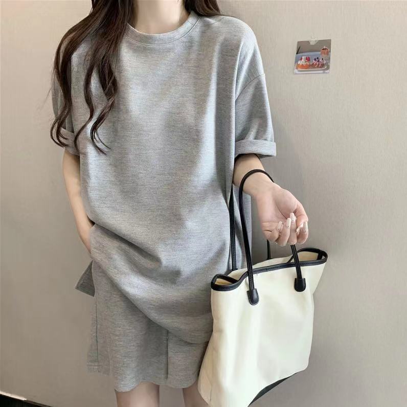 Plus size suit 2023 new short sleeve summer cute Net popular style home clothes summer suit can be worn outside
