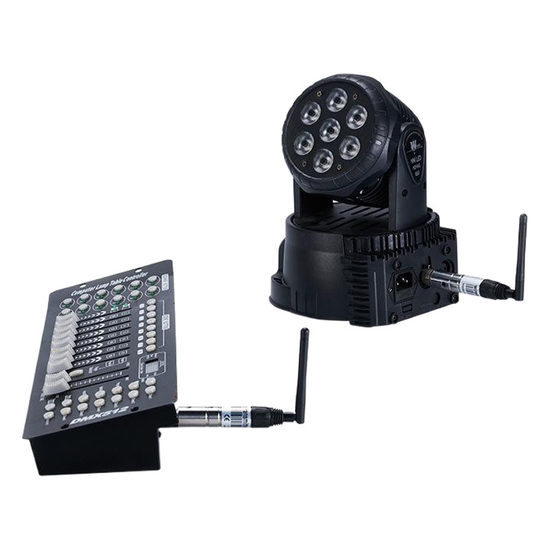 Wireless dmx512 transmitter 2.4G signal transceiver control receiver stage light pai light shaking head light special