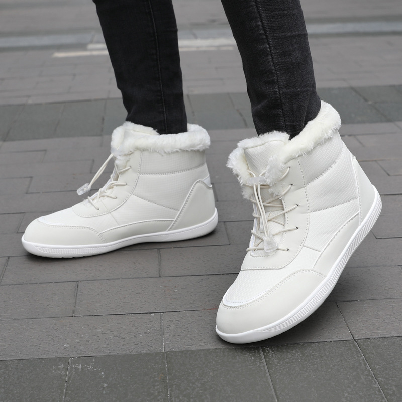 2025 Winter New Cross-Border Trendyy High-Top Velvet Thickeneded Wide-Head Cotton Shoes for Women Outdoor Fashion Warm Snow Boots