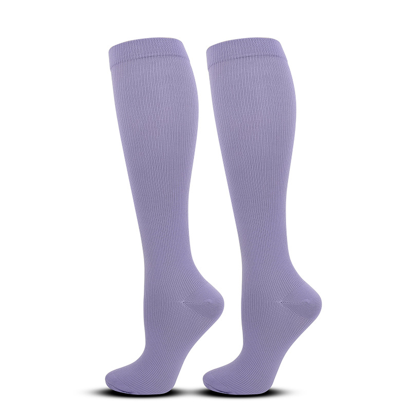 Picture of Solid Color Sports Compression Socks Anti-flexure Compression Socks Running Stretch Socks Suitable for Nurse Wrap Calf