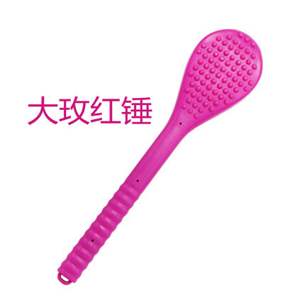 Big Massage Hammer Pat Stretch Massage Hammer Back Stick Health Care Silicone Elastic Fitness Knock Massage Gift