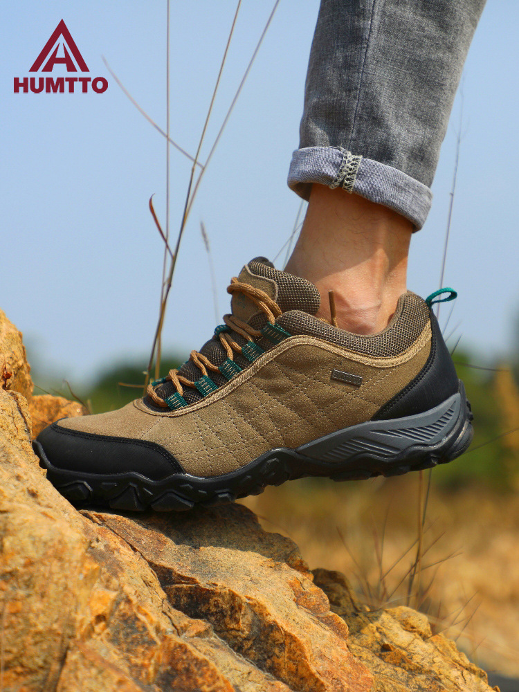 Shando Hiking Shoes Men's Hiking Shoes Women's Breathable Shock Absorption Professional Labor Protection Sports Non-slip Waterproof Outdoor Shoes Men's