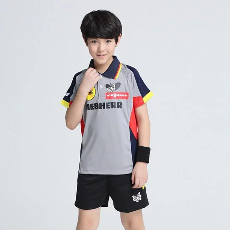 New table tennis clothes children's suit summer quick-drying boys and girls training training table tennis clothes competition clothes 2065