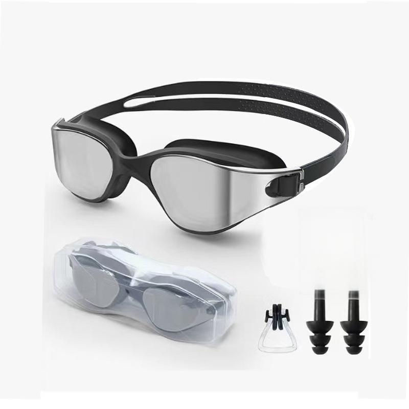 Picture of Cross-border hot new HD waterproof anti-fog adult swimming goggles flat swimming goggles in stock swimming goggles wholesale