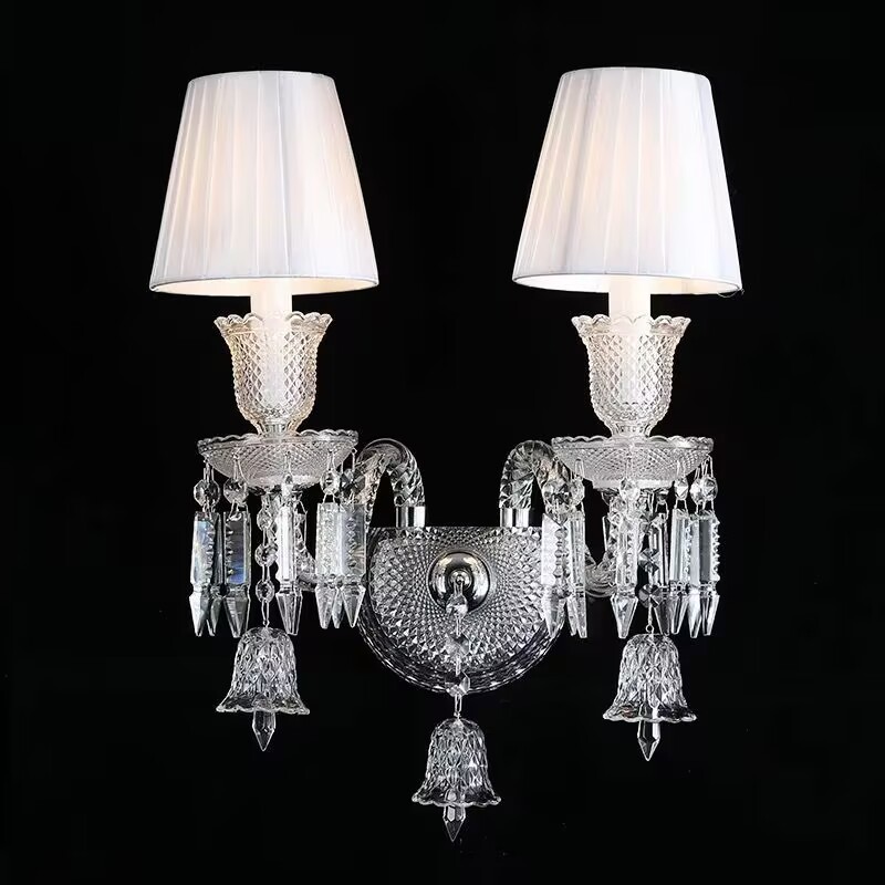 European-Style Crystal Wall Lamp Bedside Lamp Modern Minimalist Bedroom Living Room Tv Wall Aisle Light Luxury
