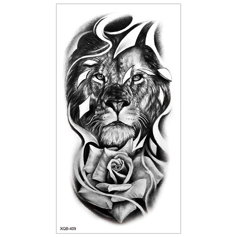 Picture of New Half Arm Tattoo Stickers Cross-border Amazon Hot Selling Set Dark European and American Realistic Waterproof Tattoo Stickers Wholesale