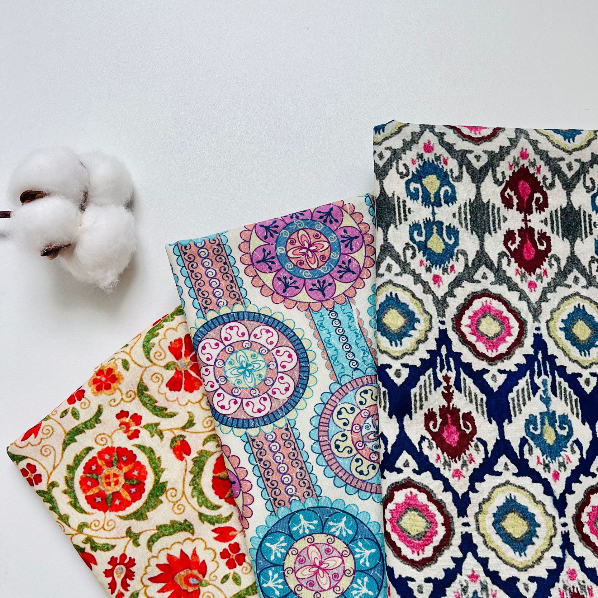 Picture of Cotton 60 Count Digitally Printed Fabric for Bags, Home Wear, Dresses, Shirts, Summer Fabrics