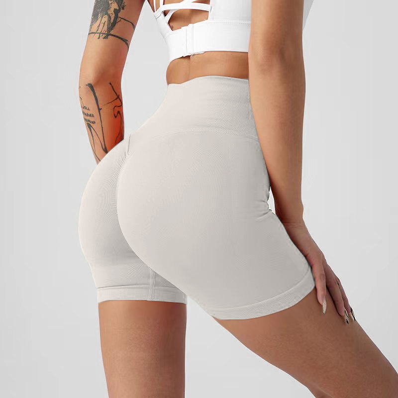 Picture of Summer New High-Waisted Butt-Lifting Fitness Pants for Women, Sports Tummy Control Cycling Leggings, Peach Butt Yoga Shorts