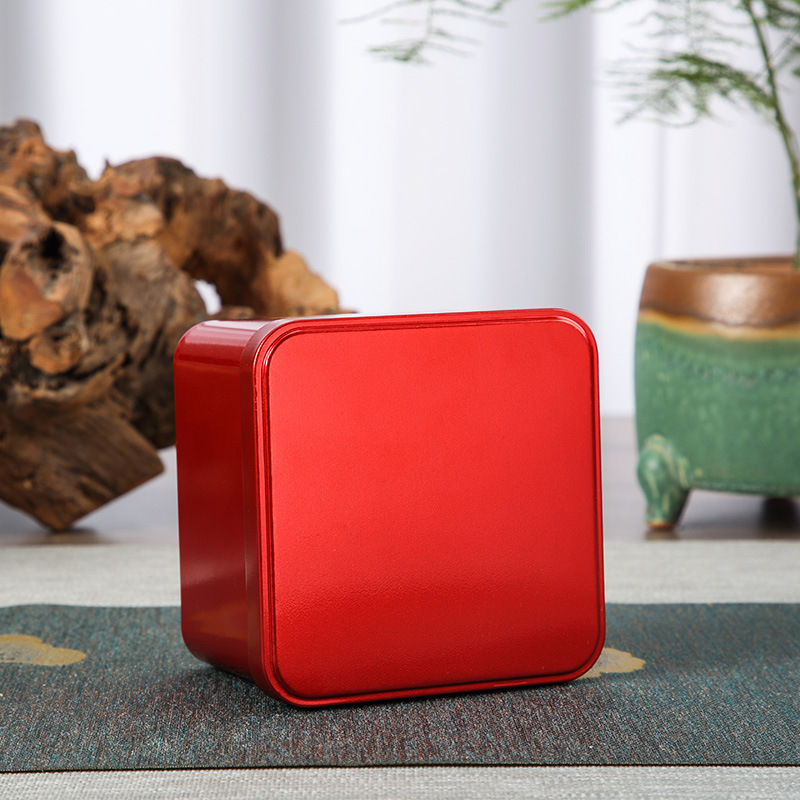 Picture of Iron Box Rectangular Cookie Biscuit Silver Tinplate Food Packaging Empty Box Iron Can Frosted Metal Gift Box