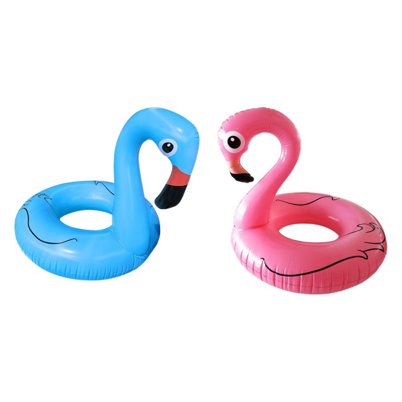Cross-border New Inflatable Flamingo Adult Swim Circle Swimming Pool Floating Row Pink Flamingo Floating Lounge Recliner