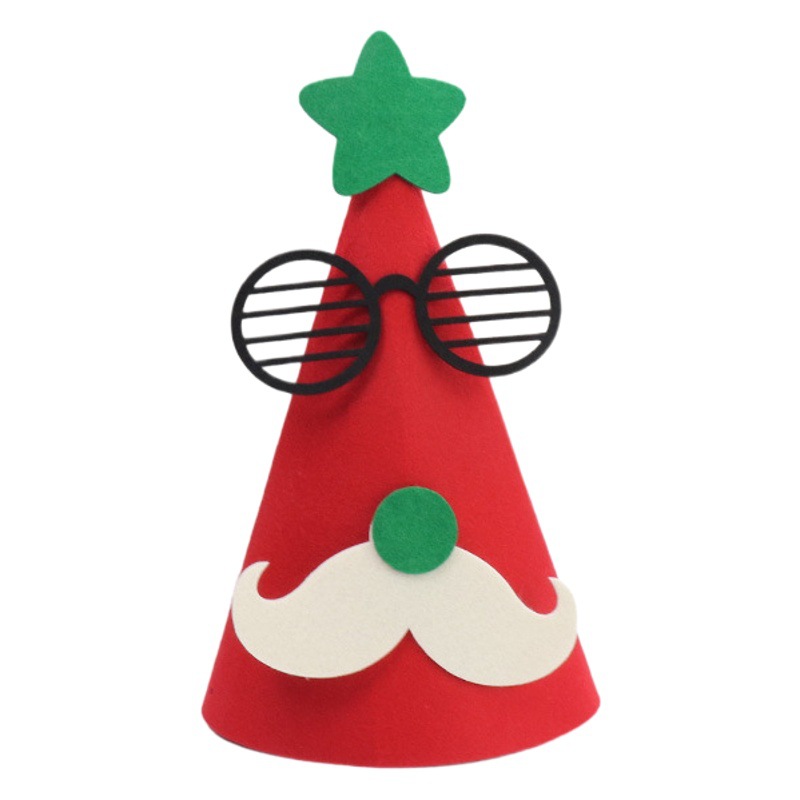 Factory felt jewelry holiday decoration Christmas hat Christmas felt pendant on demand felt gift wholesale