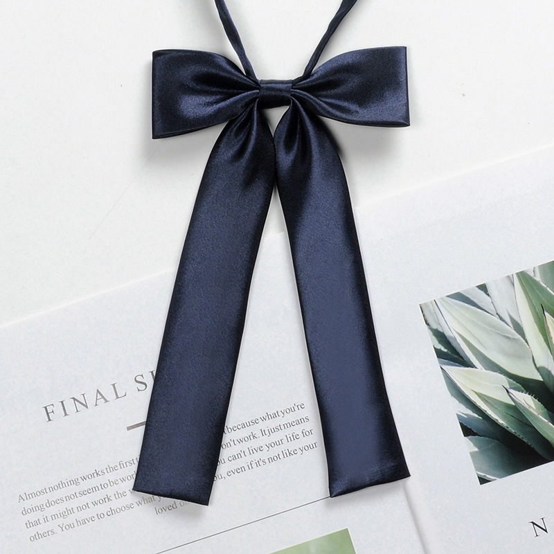Picture of Jk Bow Tie Women Japanese Uniform Small Tie School Uniform Shirt No-Sew Sailor Collar Floral College Style Bow Ribbon