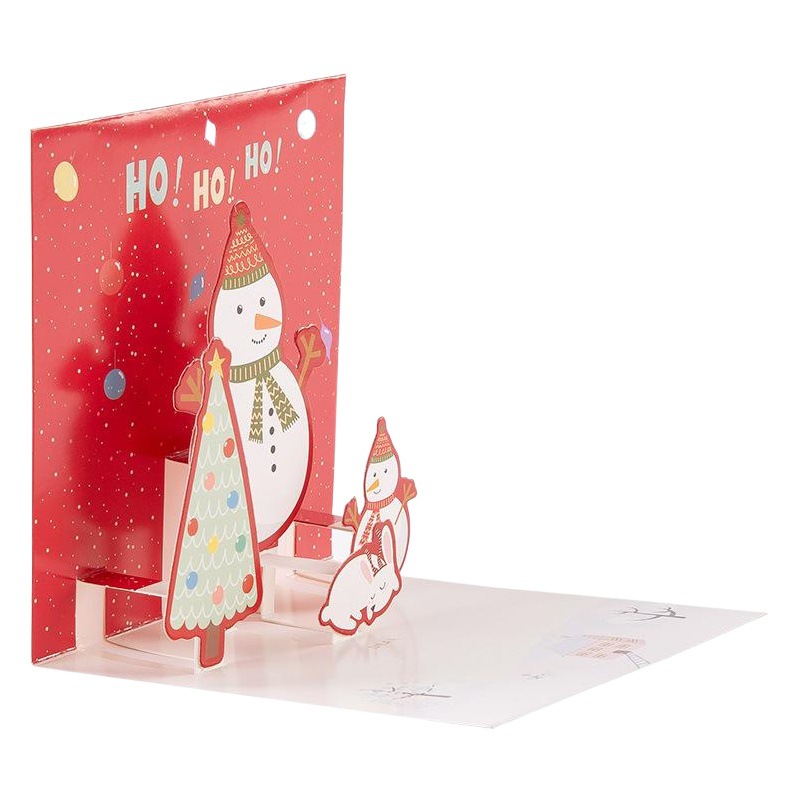 Picture of Senyu Leaf 3D Stereo Greeting Card Creative Christmas Eve Business Gift Message Card Holiday Greeting Card Creative