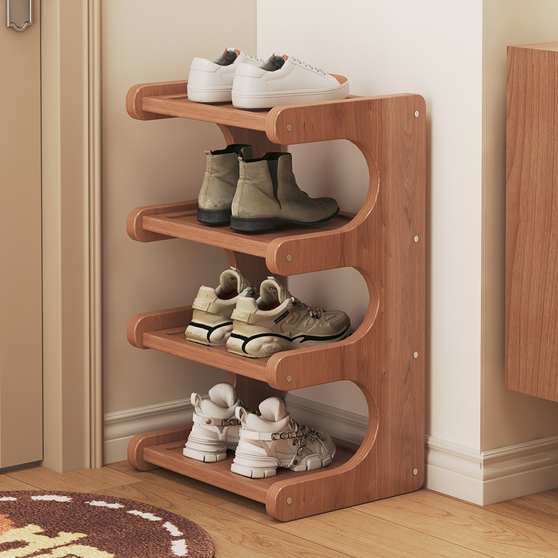 Narrow shoe rack, home entrance door storage rack, dormitory rental house, multi-storey living room storage rack, small light luxury shoe cabinet
