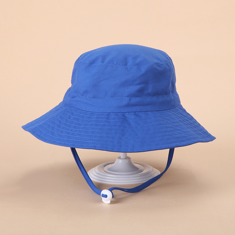Picture of Spring and summer European and American new sun hat for boys and girls baby breathable quick-drying beach hat for children sunscreen adjustable fisherman hat