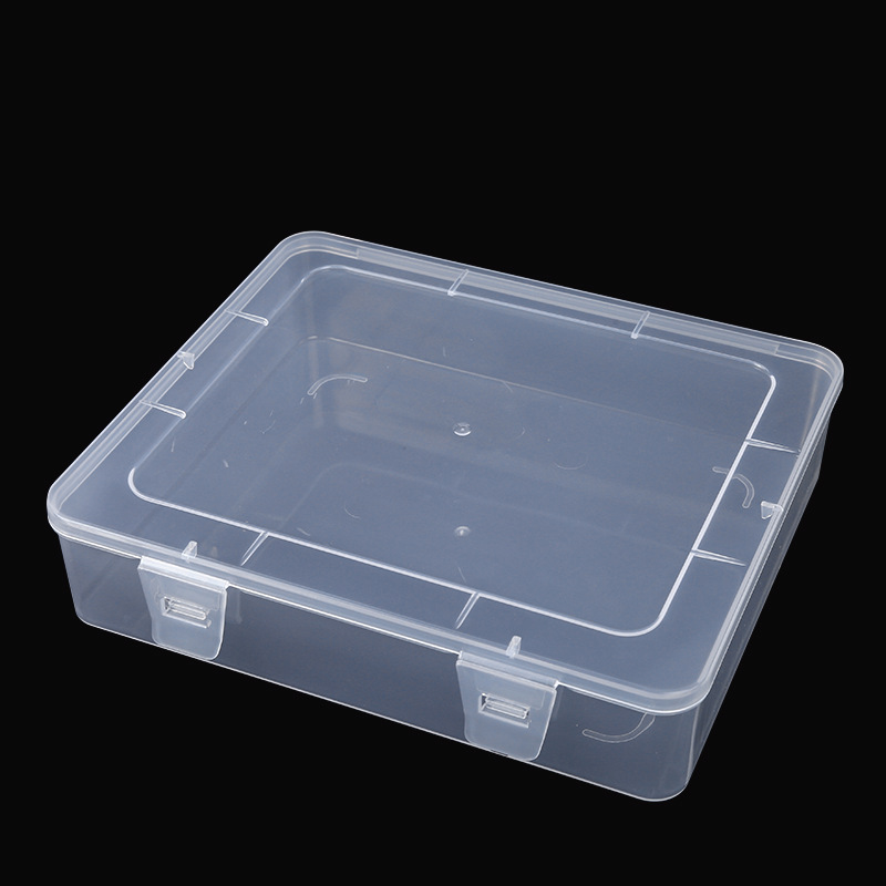 Transparent Rectangular Plastic Storage Box Dustproof Sticker Toy Card Packaging Box Hardware Tool Storage Box