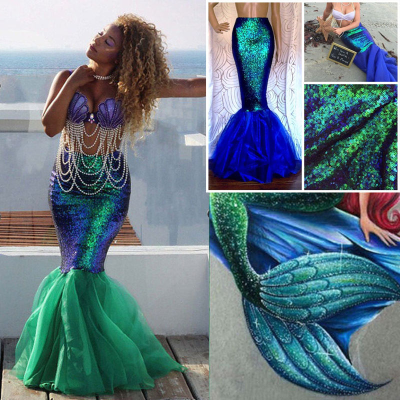 Picture of AliExpress ebay amazon halloween cosplay costume mermaid bust fishtail