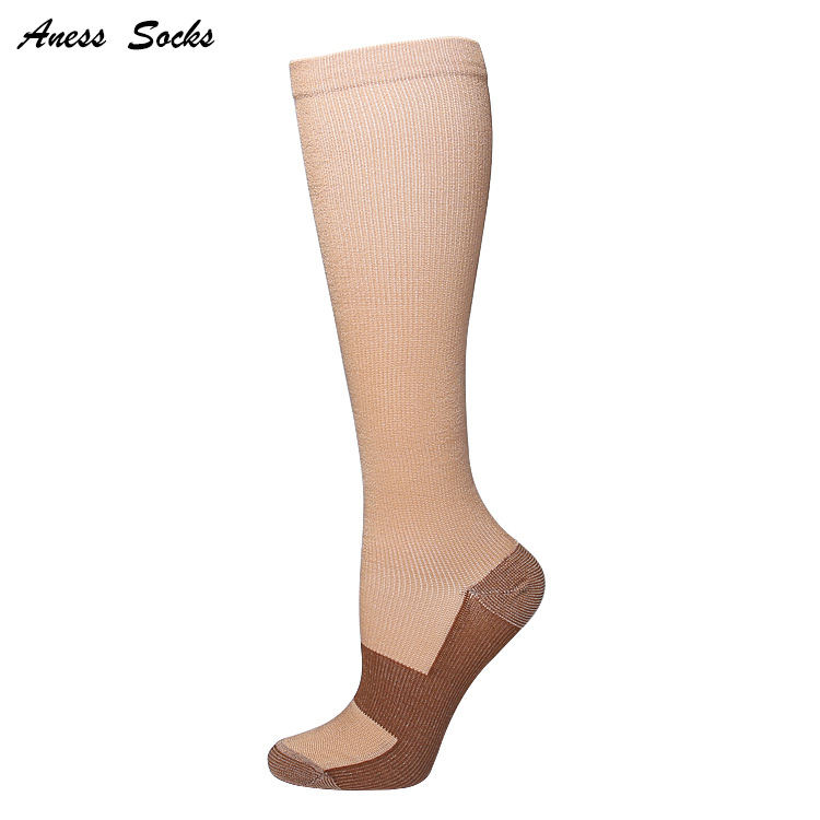 Picture of Cross-border pressure socks calf socks women's four seasons imitation nylon flat socks outdoor sports running stovepipe socks elastic socks