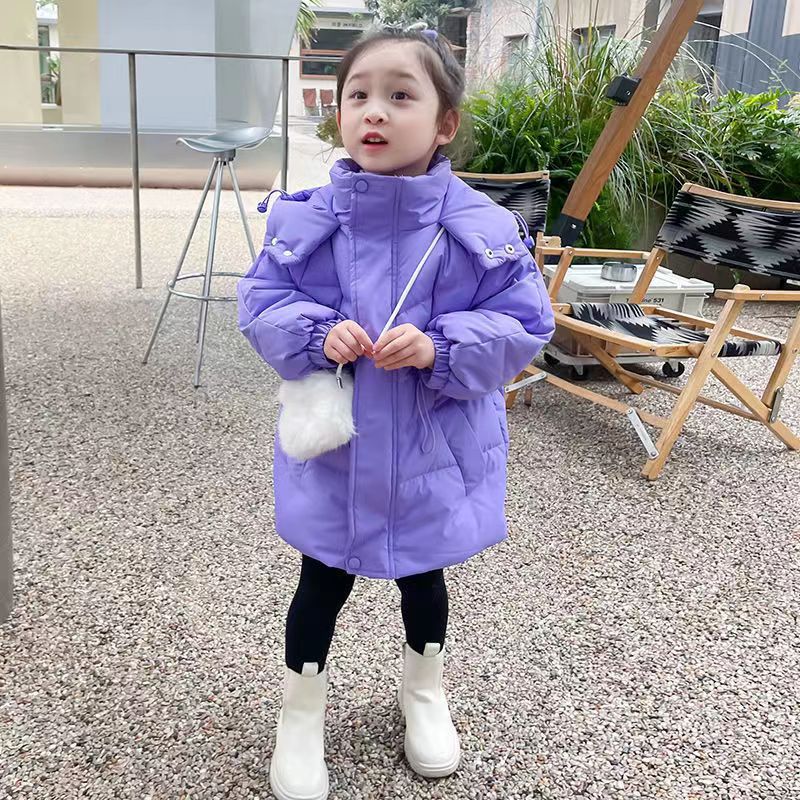 Picture of 2024 New girls' down cotton-padded coat winter thickened children's coat children's baby girls' warm winter cotton-padded coat