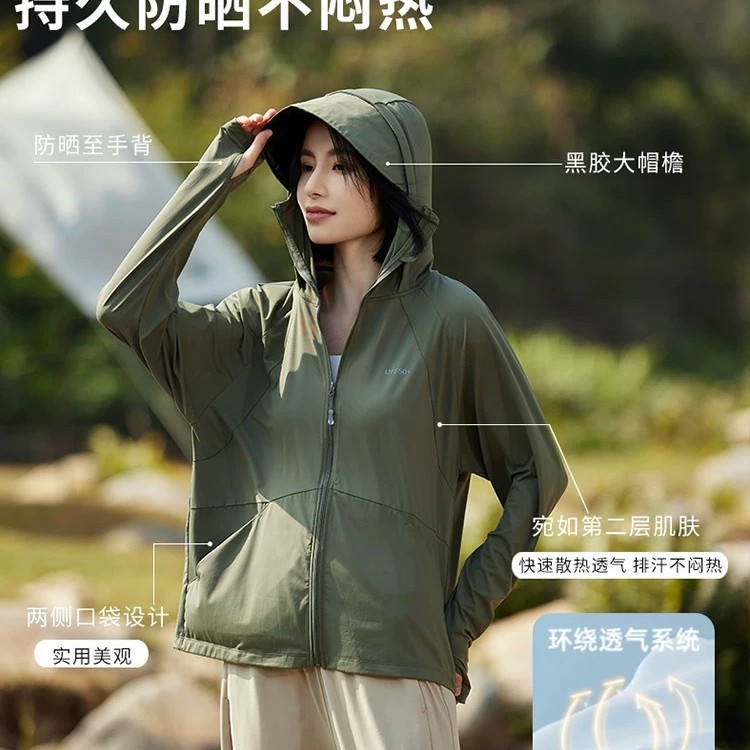 Original Yarn Upf50+ Sun Protection Clothing for Women in Summer, Uv Protection, Removable Large Brim, Ice-Feel Breathable Sun Protection Clothing for Men