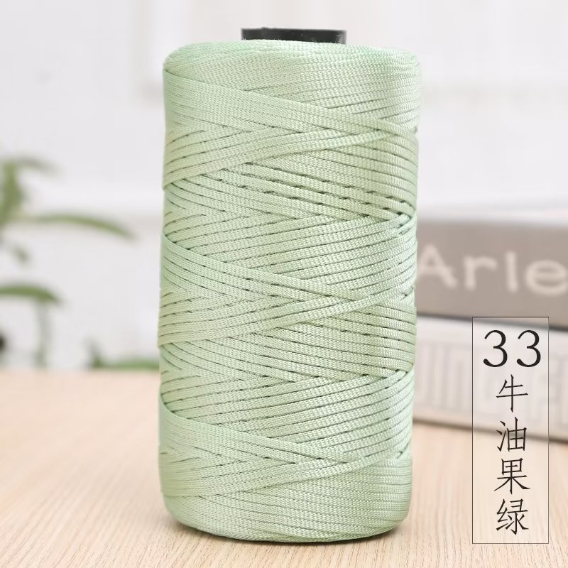 Picture of Spring and Summer peony hand bag crocheted material package ice hemp thread