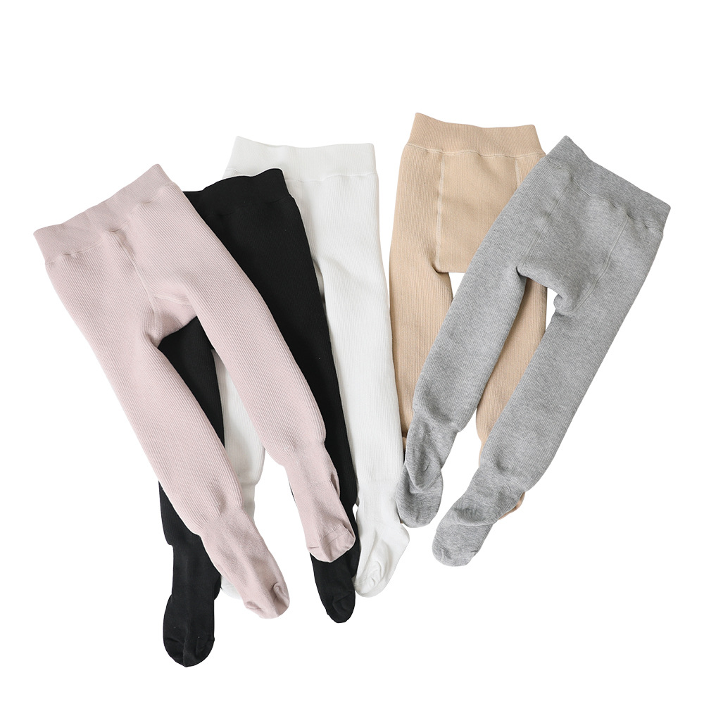 Picture of Autumn and winter girls' pantyhose fleece-lined padded pantyhose baby socks one-piece pants children's lamb pantyhose crotch