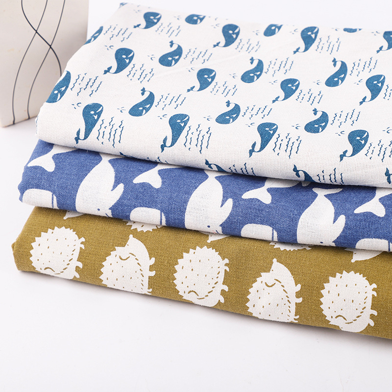 Factory Supply Linen Fabric Household Tablecloth Decorative Cloth Summer Colorful Linen Modern Simple Polyester Cloth