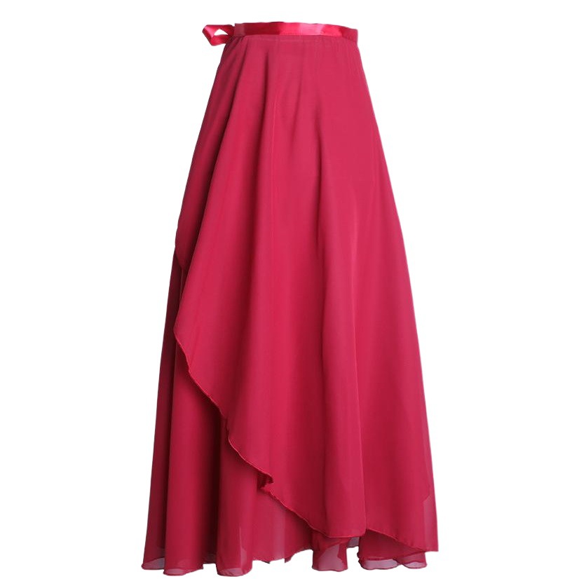 One Piece Drop Shipping Female Ballet Long Skirt Summer Adult Practice Clothes Long Chiffon Ballet Skirt One Piece Skirt