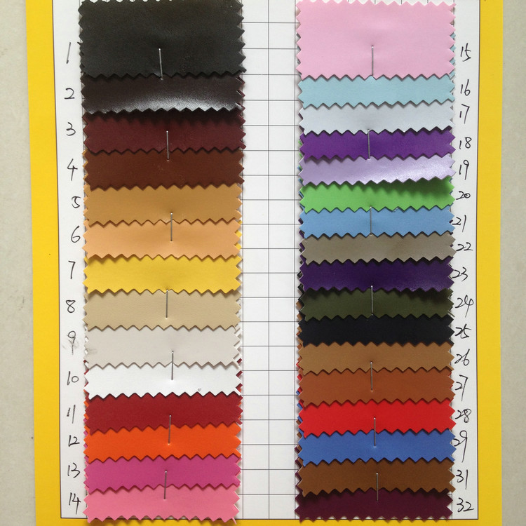in stock flat smooth PVC leather fabric packaging veneer imitation leather artificial leather