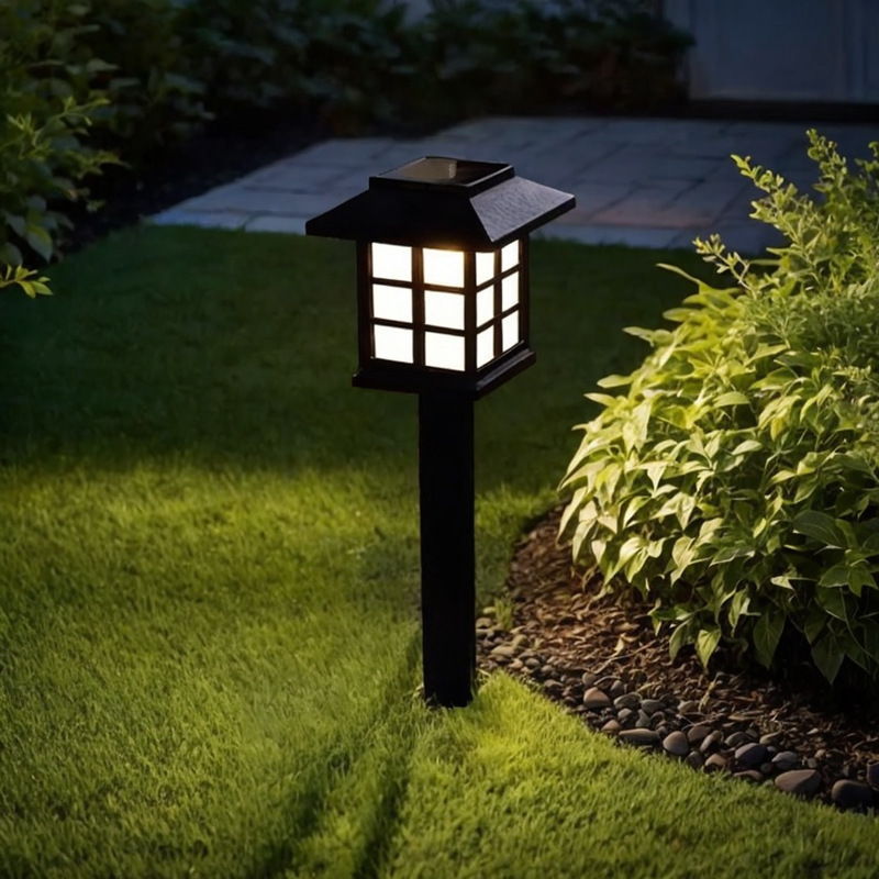 Picture of Solar Lawn Light Courtyard Garden Decorative Floor Insert Light LED Waterproof Outdoor Night Light Villa Landscape Light