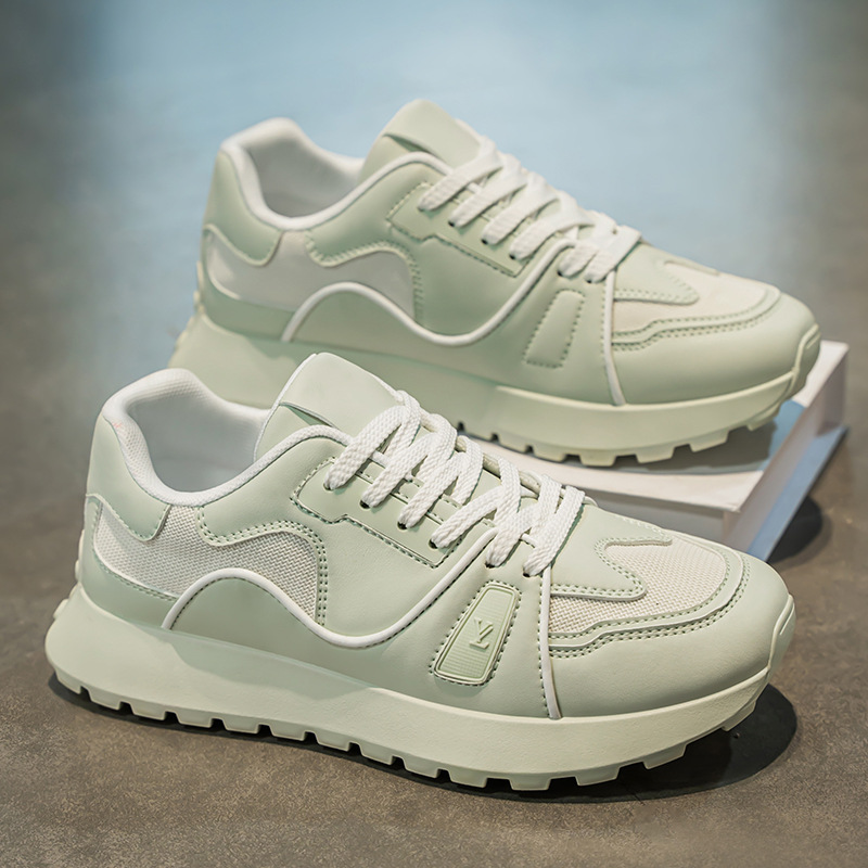 2025 Men's Shoes Spring Casual Shoes Fashionable and Easiest for Match Men's Low-Top Sneakers Trendy Student Sports Shoes Small White Trendy Style