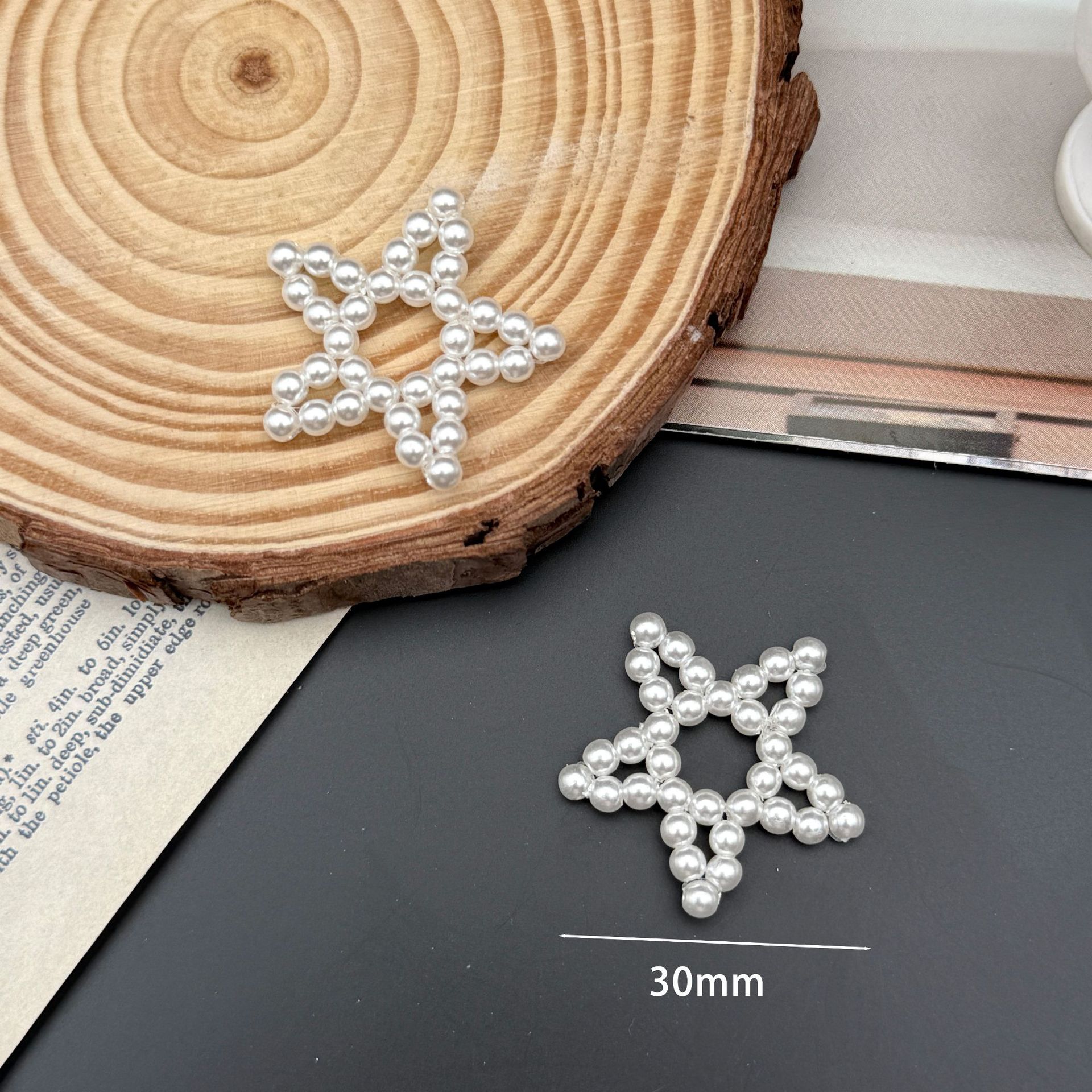 Picture of Korean version of the new ballet style pearl bow hoop ring tassel shoe buckle pendant fashion small fragrance handmade DIY match