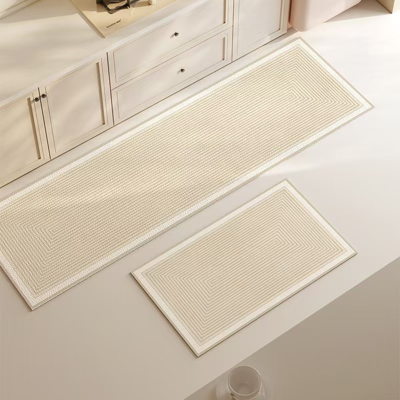 Picture of Japanese Style Line Diatom Mud Water Absorbing Oil Kitchen Mat Light Luxury Bathroom Non-Slip Floor Mat Bathroom Quick-Dry Door Mat