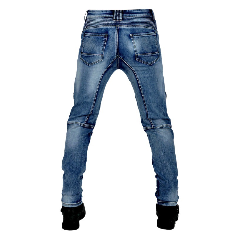 Motorcycle Jeans Men's Retro Bike Riding Pants Kevlar Tear-Resistant Racing Off-Road Stretch Breathproof Pants
