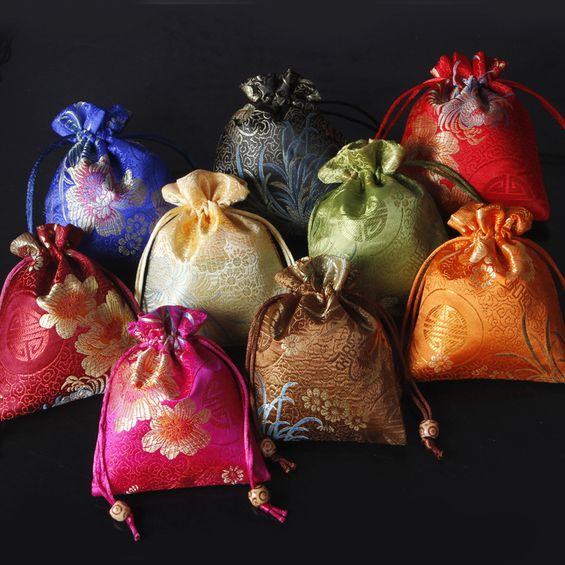 Picture of Osmanthus sachet sachet pendant antique Chinese brocade high-grade sachet empty bag bag bag wholesale 11*14