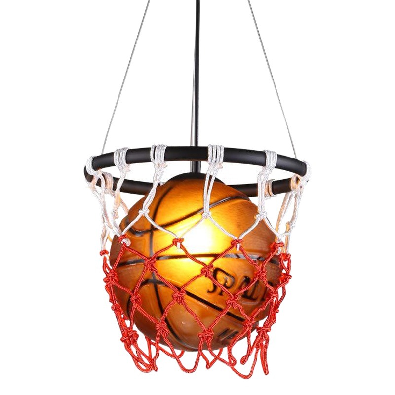 American retro Basketball Chandelier Creative personality restaurant gymnasium store sports theme clothing store decorative chandelier