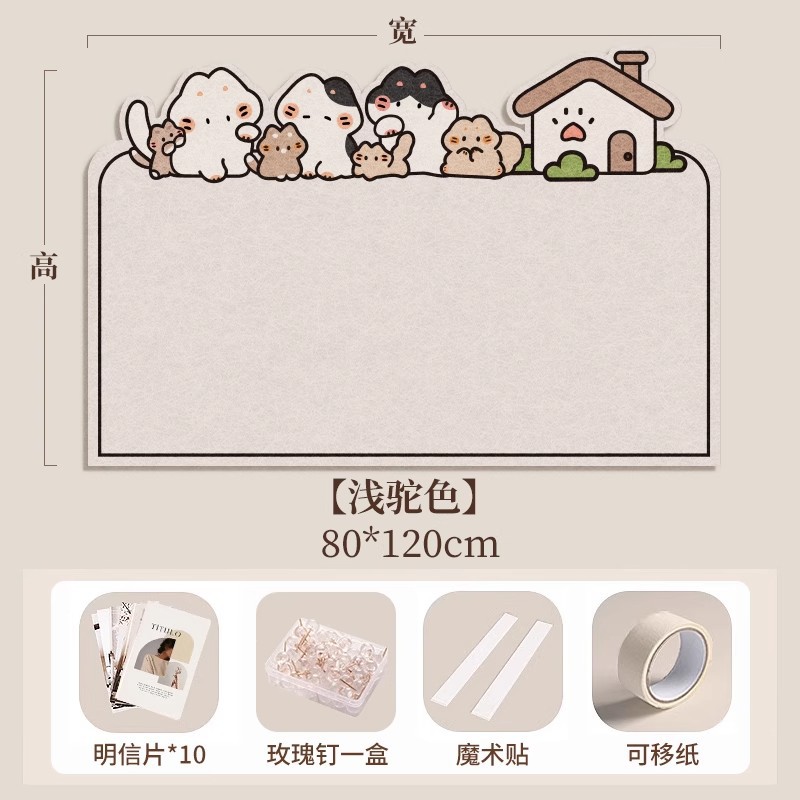 Picture of Photo wall felt wall stickers felt board display wall creative photo album wall wall decoration cork wall board honor wall photo